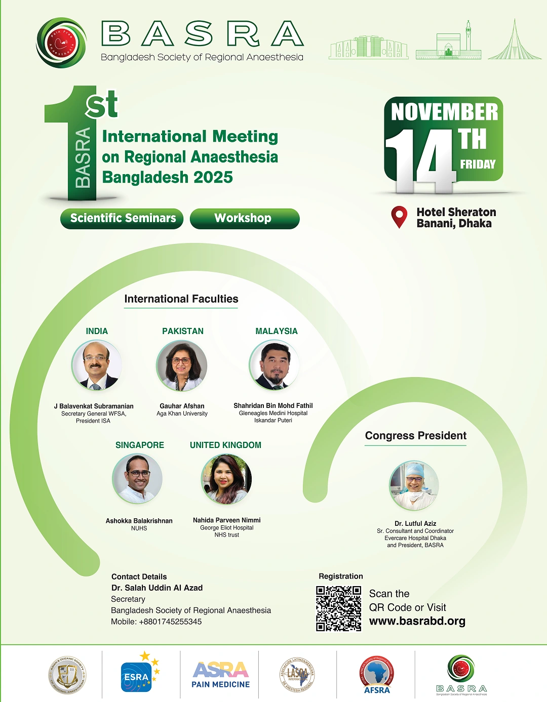 1st BASRA International Meeting on Regional Anaesthesia, Bangladesh