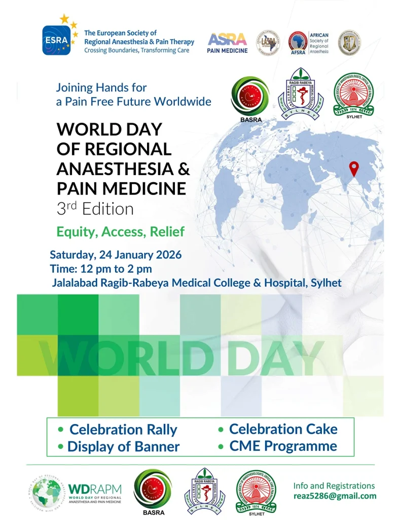 World Day Of Regional Anaesthesia & Pain Medicine