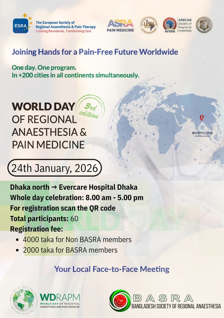 World Day Of Regional Anaesthesia & Pain Medicine